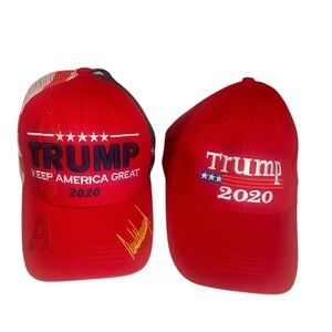 Trump 2020 Presidential Campaign Trucker Hats NWOT Adjustable